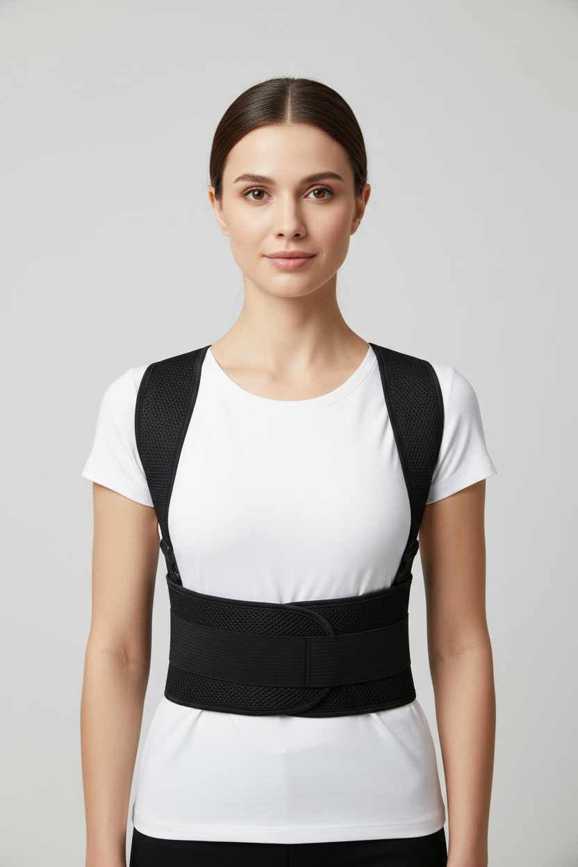 Adjustable Posture Corrector Belt – Breathable, Unisex